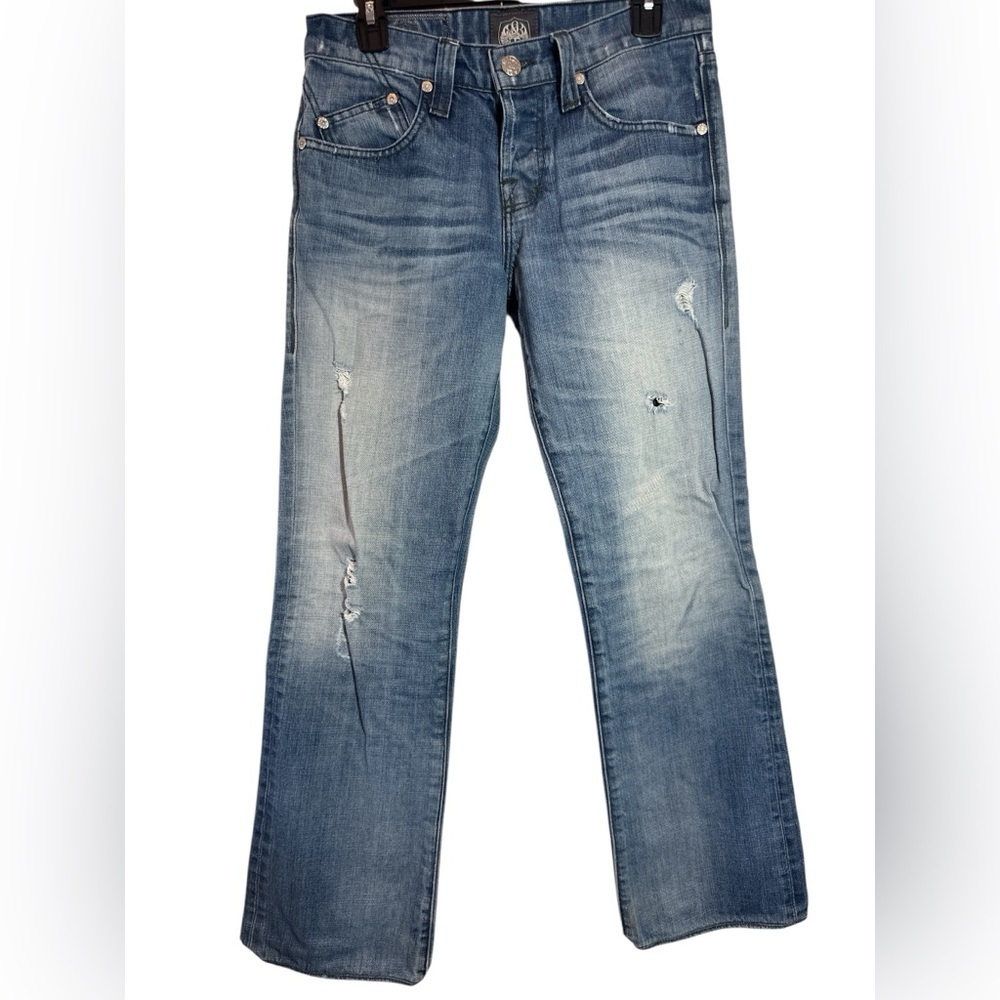 Rock & Republic Men’s Jeans Size 31 x 30 Light Wash Bootcut Denim Distressed